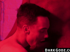 DarkGodz.com - Ebony male's domination of a petite gay in a raw, interracial pounding