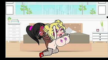 slut fucks futa woman while her boyfriend is not home.
