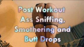 Post Workout Ass Sniffing, Smothering and Butt Drops