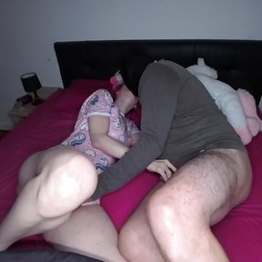 A Cute Girl Is Awakened by Her Daddy