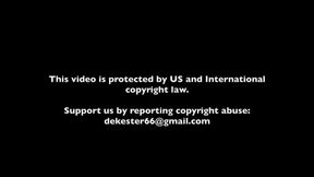 "Kimmie in red catsuit sexysmoking barefoot