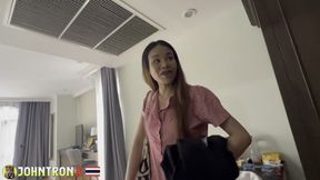 JohnTronX - Hottie from Thailand rides my cock in POV fashion