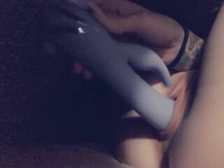 Sneak peek playing with my toy