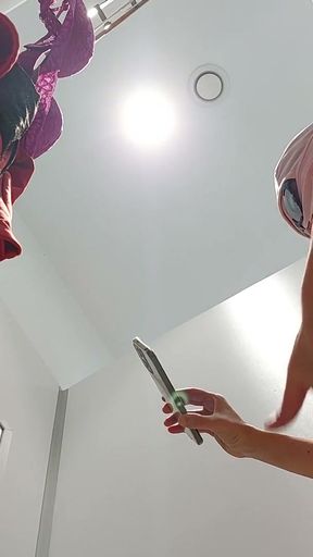 Hairy Latina Pussy Trying on Clothes In Bed. Naughty sexy milf tries on naked clothes.   Clip 1