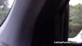 Picking up dumped and stranded Hispanic for a quickie