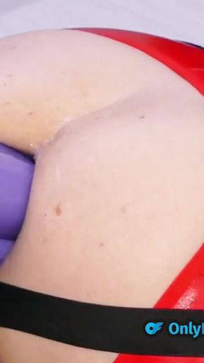 Emotional moment from &quot;Femdom pegging and stretching my boy toys bum with big toys&quot;