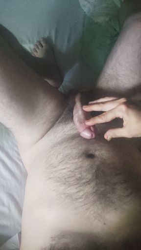 big Cumshot on my hairy Body