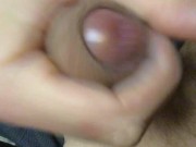 Big load of cum on slow-motion