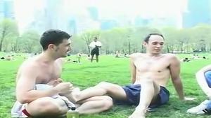 FootFriends.com: Boris alongside dirty Jimmy barefoot tickle