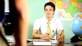 Student and Teacher Compare Cock Size