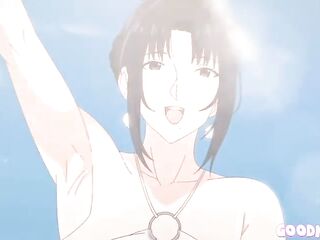 Manga mama with large titties gives oral-job and screwed (UNCENSORED)