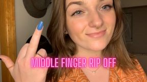 Middle Finger Rip Off - Scam Goddess Worship Verbal Humiliation