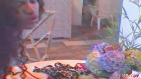 Blonde Latin Tranny Fucks Neighbor in Hot Pussy