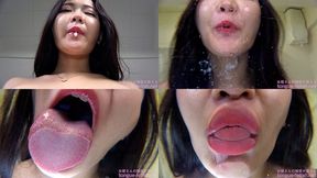 Narumi Hirose - Smell of Her Erotic Long Tongue and Spit Part 1