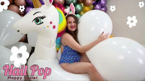 Alice Bunny Nail Pop White Pic Pic 16" - 4K
