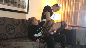 Crossdressing in Order to Be Hired for Maid Position (full Movie)