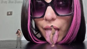 My Giantess Boss Blowjob Cuckquean my tiny wife at the office and Big Ass crushing punishment