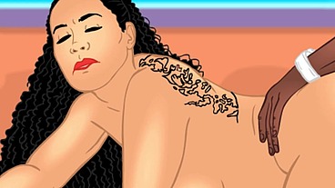 Cartoon BBC King Fucks Big booty Latina Queen on cartoon Bang Bus