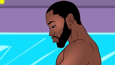 Cartoon BBC King Fucks Big booty Latina Queen on cartoon Bang Bus