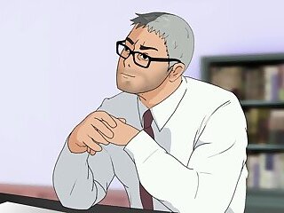 I got a Contract with a Soccer Team by Sex with My Boss - Yaoi Cartoon