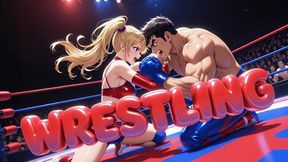 Mixed Wrestling - Dominant Thigh Pin and Naked Submission Face Ride Challenge