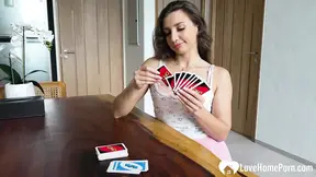 Lost the Card Bet, Now She Gets Fucked Hard on Sofa