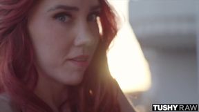 Redhead Jupiter Jetson gets her tight ass drilled raw in first anal only scene