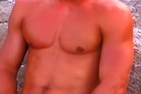 Three Hot Studs Masturbate at Beach