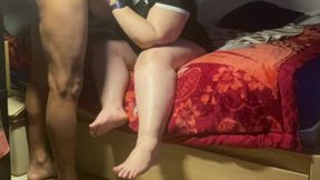 Mature Handy gilf slowly oil massage BBC, stepson's friend stays at my house and I end up with his cum in her mouth