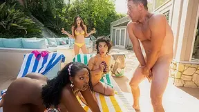 Curious Besties Raunchy Resort Video With Van Wylde, Brooklyn Gray, Elsie, Artemisia Love - Brazzers