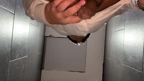 Just Pissing with Hardon in the Office Bathroom