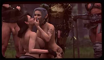 Sultry Cowgirls Engage in Steamy Roleplay Adventure with Large Breasts and Cock