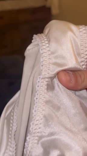 X Mother Inlaw Satin Pantie Cum