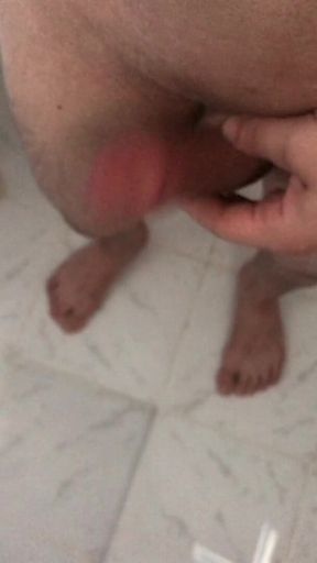 Naughty cock wants to be petted.
