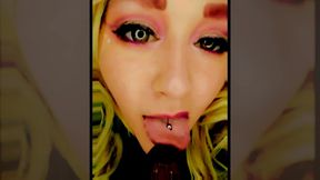 Hott Blonde Next Door Wants to Try Sucking on Your Big Black Juicy Cock