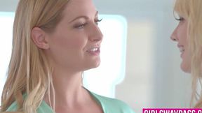 GIRLSWAY PASS - Cute blonde has her pussy licked by horny lesbian (Kenna James, Veronica Weston)