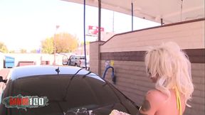 Skinny blonde MILF Brooke Haven gets fucked hard by Tommy Gunn after car wash