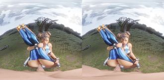 You Creampie Chun-Li Out on The Field After Missionary