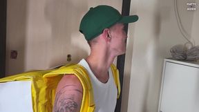 twink gay couple matty and aiden swap fuck the delivery guy alex