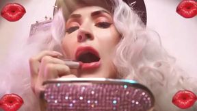 Lip addiction Lip slavery- POV , MAKEUP , LIPSTICK