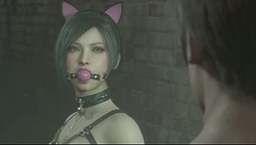 Ada &amp_ Leon First meeting: RE2 Remake BDSM-Neko MOD Cut-Scene