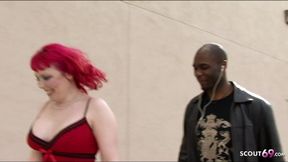 Redhead teen Bunny banged by big black cock in interracial fuck