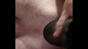 Fat Buttplug Fun in Homemade Gay Solo Session