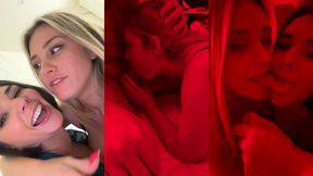 alice & eve sweet sensual threesome fuck with stranger and cum load swap