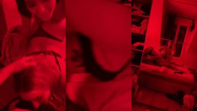 alice & eve sweet sensual threesome fuck with stranger and cum load swap
