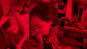 alice & eve sweet sensual threesome fuck with stranger and cum load swap