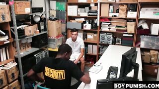 BoyPunish.com - Handsome perp's swallowing and raw BBC ass fucking by a horny securit