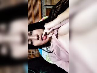 Yulieth Gomez touches herself and shows off her large bazookas