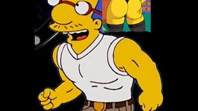 Milhouse y Nelson le quieren comer la panocha a marge