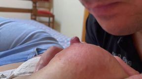 Sucking Licking and Play with Her Nipples
